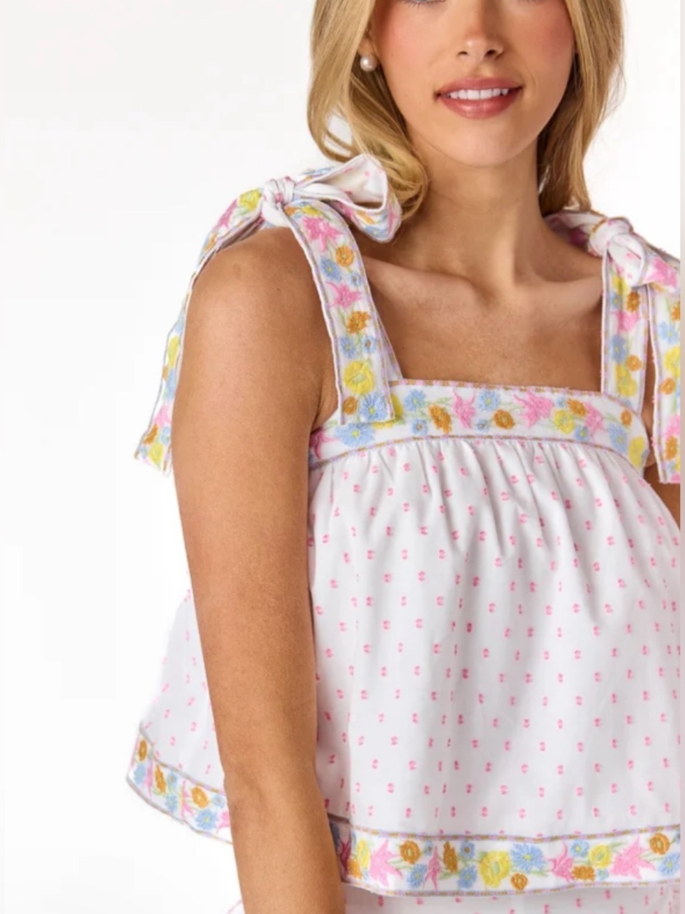 Cake For Dinner Luca Embroidered Top XS